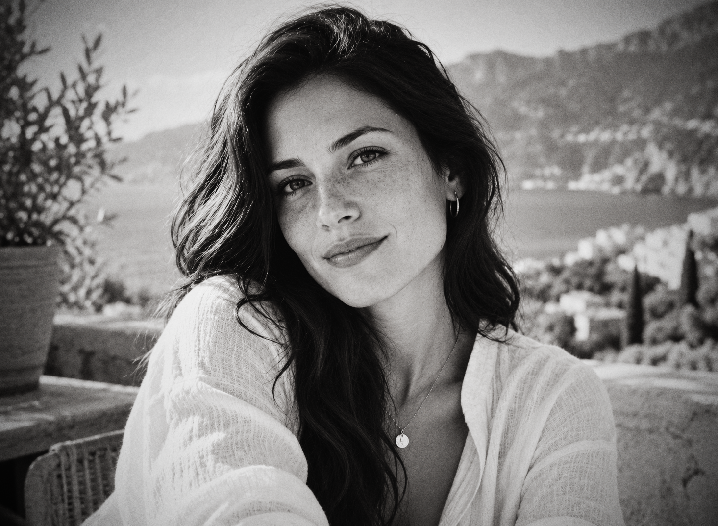Portrait rendered through the DEFAULT FilmVibes preset