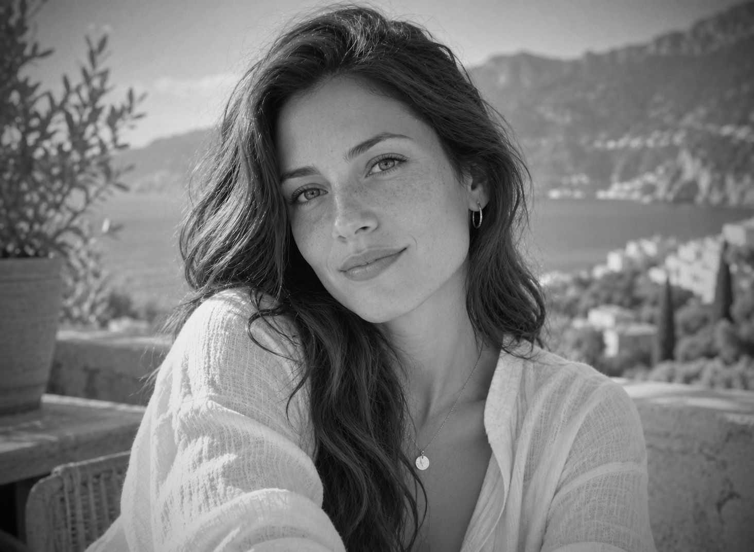 Portrait rendered with the SILVER FilmVibes preset